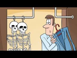 Idiom: Skeleton in the closet (meaning, example, pronunciation) - YouTube