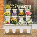 Amazon.com: Lemonrain Flower Display Stand, 3 Layers Flower Stand ...