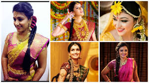 Wedding hairstyles indian engagement saree. Easy Simple Hairstyles For Silk Saree