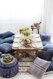 Low Dining Tables Cushion Seating Found Vintage Rentals Japanese Living Rooms Moroccan Decor Decor