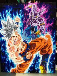 Watch dragon ball super episodes with english subtitles and follow goku and his friends as they take on their strongest foe yet, the god of destruction. Mui Goku Vs Full Power Beerus Unic Artwork Dragon Ball Art Anime Dragon Ball Super Anime Dragon Ball Goku