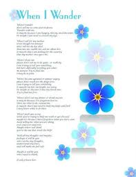 When I Wander Dementia Awareness Dementia Dementia Quotes