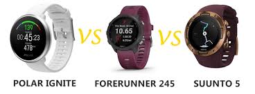 Polar Ignite Vs Garmin Forerunner 245 Vs Suunto 5 Compared