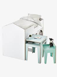Lit Mi Hauteur Avec Bureau Chaise Hublot Blanc Vertbaudet Lit Mi Hauteur Lit Superpose Enfant Lit