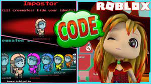 Roblox Amongst Us Among Us Code And Being The Lone Impostor Youtube