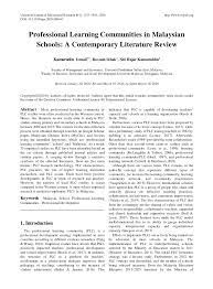 What can you imagine when the modern world mixes with the developing world? Pdf Professional Learning Communities In Malaysian Schools A Contemporary Literature Review