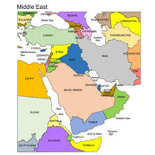 The question should be does afghanistan geographically belong in the middle east? Middle East Regional Powerpoint Map Countries Clip Art Maps