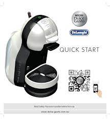 Maybe you would like to learn more about one of these? Delonghi Nescafe Dolce Gusto Quick Start Manual Pdf Download Manualslib