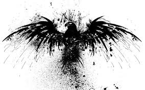 Black And White Eagle Flag Tattoo Would Make A Stunning Tattoo Hawk Tattoo Black Eagle Tattoo Eagle Tattoo