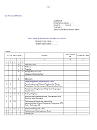 Buku agenda surat masuk 3. C2 Apb Desa Xx