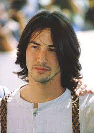 Keanu Reeves Colour Portrait Poster Long Hair Styles Men Keanu Reeves Long Hair Styles