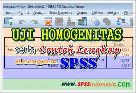 Check spelling or type a new query. Cara Melakukan Uji Homogenitas Dengan Spss Beserta Contoh Lengkap Spss Indonesia