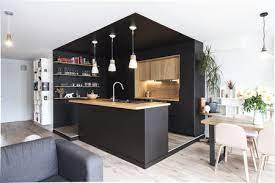 The streamlined black selection of this kitchen appears to merge right into the counter tops along with backsplash, which is an excellent match. 25 Black Kitchen Ideas