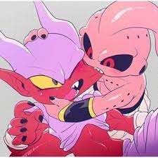 Kid Buu Biting Janemba Dragon Ball Art Dragon Ball Dragon Ball Z