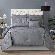 Ships free orders over $39. Style 212 Julienne 7 Piece Grey King Comforter Set Cs3269kg7 1300 The Home Depot
