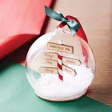 Personalized ornaments are one of the most popular gifts to give during the christmas season. Personalised Family Christmas Sign Post Bauble Diy Christmas Baubles Easy Diy Christmas Gifts Diy Christmas Gifts