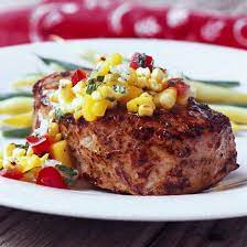 Summer Pork Chops With Corn Mango Salsa Grilling Recipes Pork Recipes Grilled Pork