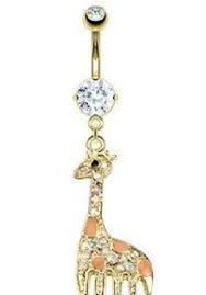 Giraffe Belly Ring Belly Jewelry