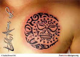 Tribal Sun And Moon Tattoo Polynesian Tattoo Sun Tattoos Small Hand Tattoos