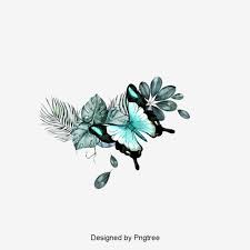 Leng Yan S Hand Painted Blue Butterfly Leaves Design Material Butterfly Clipart Leng Yan Blue Png Transparent Clipart Image And Psd File For Free Download Blue Butterfly Butterfly Clip Art Leaf