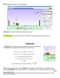 Explore the forces at work when pulling against a cart, and pushing a refrigerator, crate, or person. Phet Simulation Worksheet Forces And Motion Friction And Net Force
