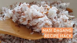 Cara sebenar memasak gulai nasi dagang oleh tok ma sendiri !! Nasi Dagang Recipe Hack With Beras Sia Red Rice Youtube