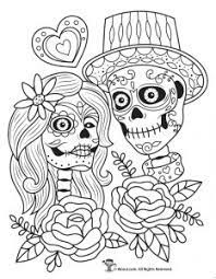 Free collection of 30+ printable skull mandalas day of the dead mandala coloring pages copy adult skull coloring. Day Of The Dead Adult Coloring Pages With Sugar Skulls Woo Jr Kids Activities Children S Publishing