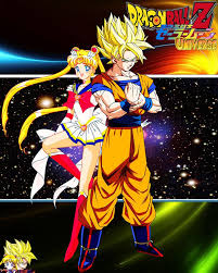 There Are Two Big Chocolate Cakes And More The Present With Goku As Super Saiyan And Sailor Moon Description Fro Sailor Moon Usagi Sailor Moon Sailor Moon Art