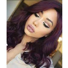 Yet, since both colors are rather colder, they complement each other beautifully. Amazon Com Andria 99j Color Short Bob Glueless Natural Wave Synthetic Heat Resistant Fiber Hair Wig For Black Women Black Ombre Burgundy Hair Wig 16 Inch Beauty
