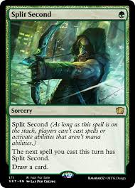 Create a 3/3 green centaur creature token. Split Second The Card Custommagic
