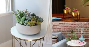 A vine bowl with lots of succulents and a table name on top is a simple and cute idea plus a naturla touch to your decor. 20 Table Decorating Ideas With Small Potted Houseplants