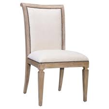 Dining nook dining room table table and chairs dining chairs oval table round pedestal simple dining room table for fall. Iris Frech Country Ivory Upholstered Brass Nailhead Grey Dining Room Chair Kathy Kuo Home