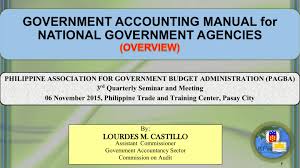 government accounting manual official website of the