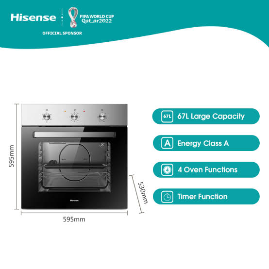 Hisense 60cm Built-in Oven 75L HB060202