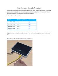 Zyxel Firmware Upgrade Procedure Manualzz