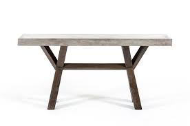Modrest Urban Concrete Console Table Beton Hout Hout Keukentafel