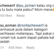Dilansir portalmadura.com, kamis (9/4/2020), dari laman dalamislam.com. Pu Azman Kongsi Hukum Pakai Bulu Mata Palsu Rozita Che Wan Beri Respon