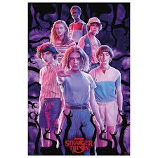 Quand un jeune garçon disparaît, une petite ville découvre une affaire mystérieuse, des expériences secrètes, des forces surnaturelles terrifiantes. Poster Stranger Things Saison 3 Groupe Rock A Gogo