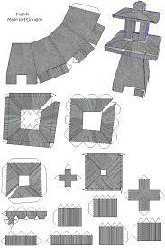 Stone Pagoda Papercraft By Bluewerewolf On Deviantart Japanese Paper Lanterns Paper Crafts Pagoda