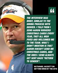 Nathaniel Hackett gives his first...