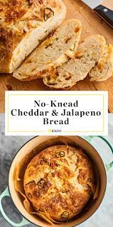 Anyone Can Make This Cheesy Jalapeno No Knead Bread Recipe No Knead Bread Bread Recipes Homemade Jalapeno Bread