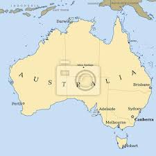 Hier erfahren sie wie sich die lage entwickelt und wann reisen nach australien und neuseeland wieder möglich ist. Australien Karte Vektor Illustration Fototapete Fototapeten Canberra Perth Brisbane Myloview De