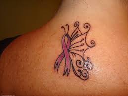 Pin By Michel Bengtson On Tattoos Cancer Ribbon Tattoos Ribbon Tattoos Cancer Tattoos