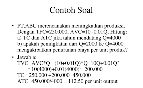 Dapat memberikan kepastian usaha bagi pelaku ekonomi yang meliputi kegiatan produksi, konsumsi, . 16 Contoh Soal Teori Biaya Produksi Dan Penyelesaiannya Contoh Soal Terbaru