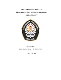 Assalamu'alaikum wr wb kami dari kelompok 17 akan mempresentasikan proposal studi kelayakan bisnis tentang analisa rencana pendirian usaha soymilk boba. Doc Tugas Kewirausahaan Proposal Studi Kelayakan Bisnis Zahara Hasanah Academia Edu