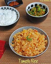 Tomato Rice Recipe Thakkali Sadam Recipe With Garlic Raks Kitchen Recipe Tomato Rice Garlic Recipes Rice Recipes