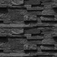 Poppap 3d wall panels foam brick cream grey color painted stone effect wall tiles peel and stick foam planks for living room bedroom tv background wall decor tiles 5 panels 3.8 out of 5 stars 25 $39.98 $ 39. Artgeist Wallpaper Faux Stone 19 3 X 393 7 3d Peel And Stick Self Adhesive Decorative Foil Wall Mural House Wall Design Stone Panels Exterior Tile Cladding