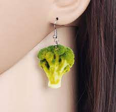 For A Healthy Lifestyle You Ve Got To Eat Your Vegetables Prove Just How Much You Loving This Disease Busting Ve Big Earrings Vegetable Jewelry Women Jewelry
