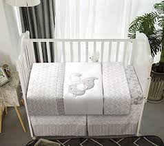 8pc/set knittin embroidery crib baby bed bumpers 100% cotton infant bedding cartoon knitted bumper crash barrier newborn bedding. La Premura Baby Elephants Nursery Crib Bedding Sets Gray Elephants Puppy 3 Piece Standard Size Grey Crib Set Unisex Nursey Bedding And Neutral Decor Pricepulse