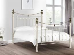 White Metal Bed Frame By Julian Bowen